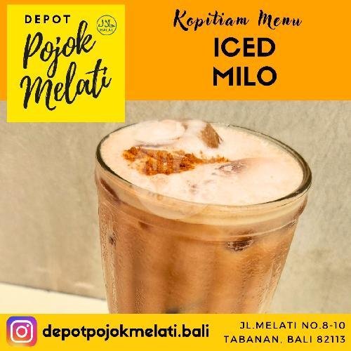 Iced Milo menu Depot Pojok Melati, Tabanan Kota