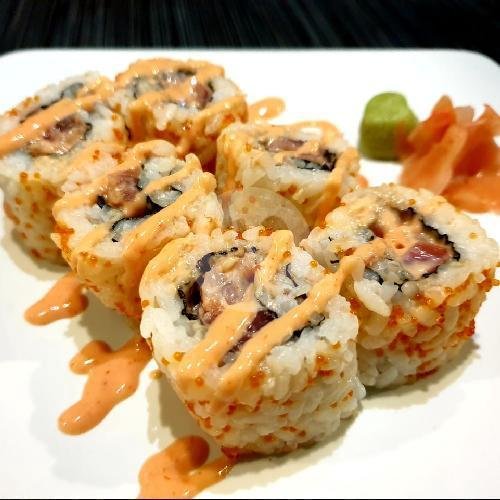 Spicy Tuna Roll menu Warung Okinawa (Sushi, Tonkatsu, Salmon), Kuta