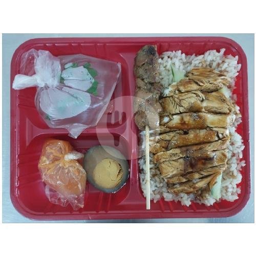 Nasi Hainan Ayam Panggang Komplit menu Nasi Ayam Hainan Lai Lai, Kuta Raya