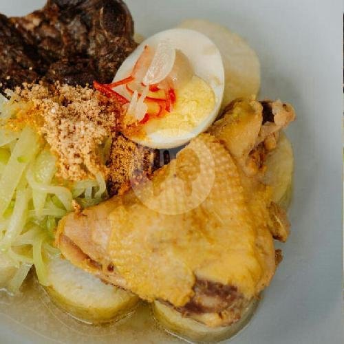 Lontong Cap Gomeh menu Depot Sumber Asih, Rambutan