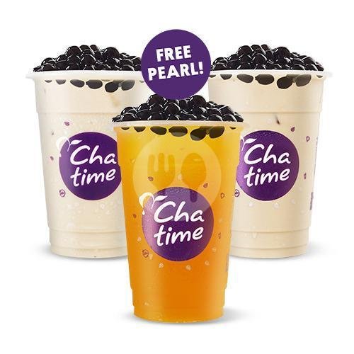 Hemat C : Chatime Milk Tea + Mango Green Tea + Vanilla Milk Tea menu Chatime x Cupbop, Sanur Bali