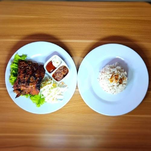 Iga Nasi menu Babi Guling Singaraja Beras Merah Rendi, Tukad Pakerisan