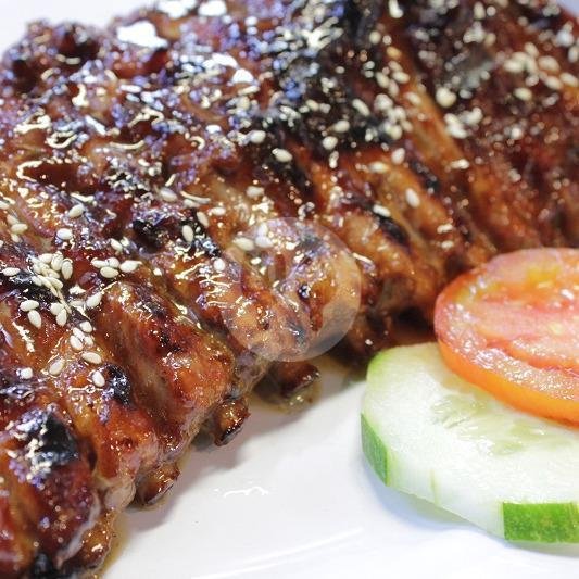 BBQ Pork Ribs with BBQ Sauce Warrior Size menu Mr. Po Chi, Ungasan Bali