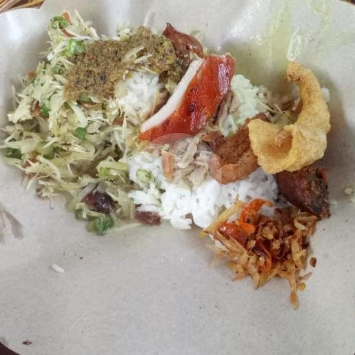Nasi Babi Guling Biasa menu Babi Guling Men Repot, Noja