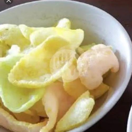 Kerupuk menu Bubur Ayam Khas Jakarta Bang Yos, Teuku Umar Barat