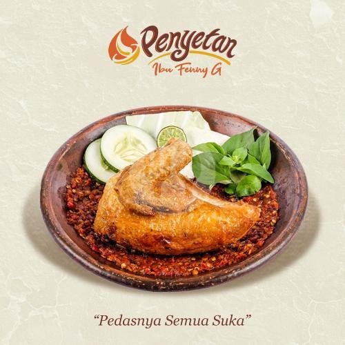 Ayam Kota Dada Penyet menu Penyetan Ibu Fenny G, Cakranegara