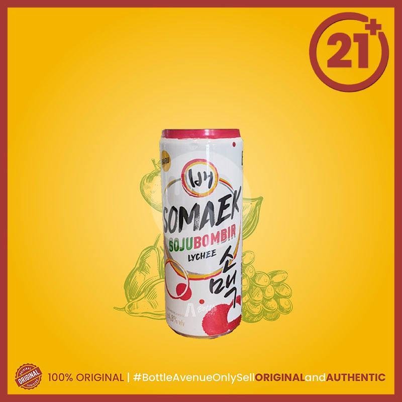 [21+] BAE Somaek Lychee Can 320 ML menu Bottle Avenue ( Beer, Wine & Spirit ) Bidadari