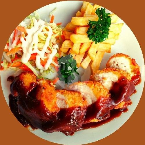 Chicken Cordon Bleu menu Utama Cafe & SportBar, Renon