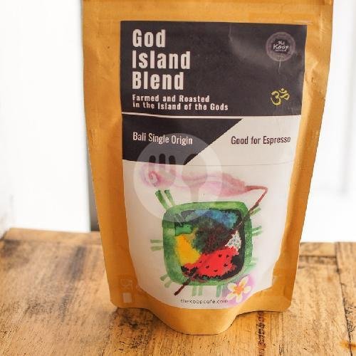 God Island Blend 100gr menu The Koop Roaster & Cafe, Seminyak
