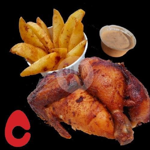 1/2 Chicken + Wedges + Samayo menu Chicken Run, Sunset Road