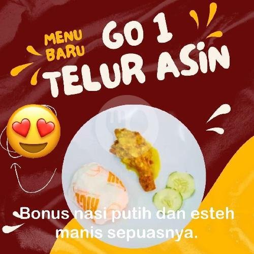 Paket Telur Asin Go1 Komplit. menu Gogo Fried Chicken, Buluh Indah