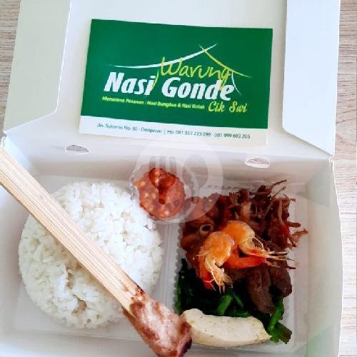 Lunch Box Campur menu Warung Nasi Gonde Cik Swi, Sutomo