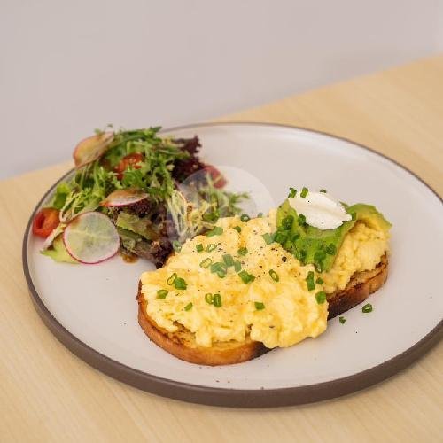 Scramble On Toast menu HARIKU CAFE, Coffee, Breakfast, Lunch & Dinner, Canggu