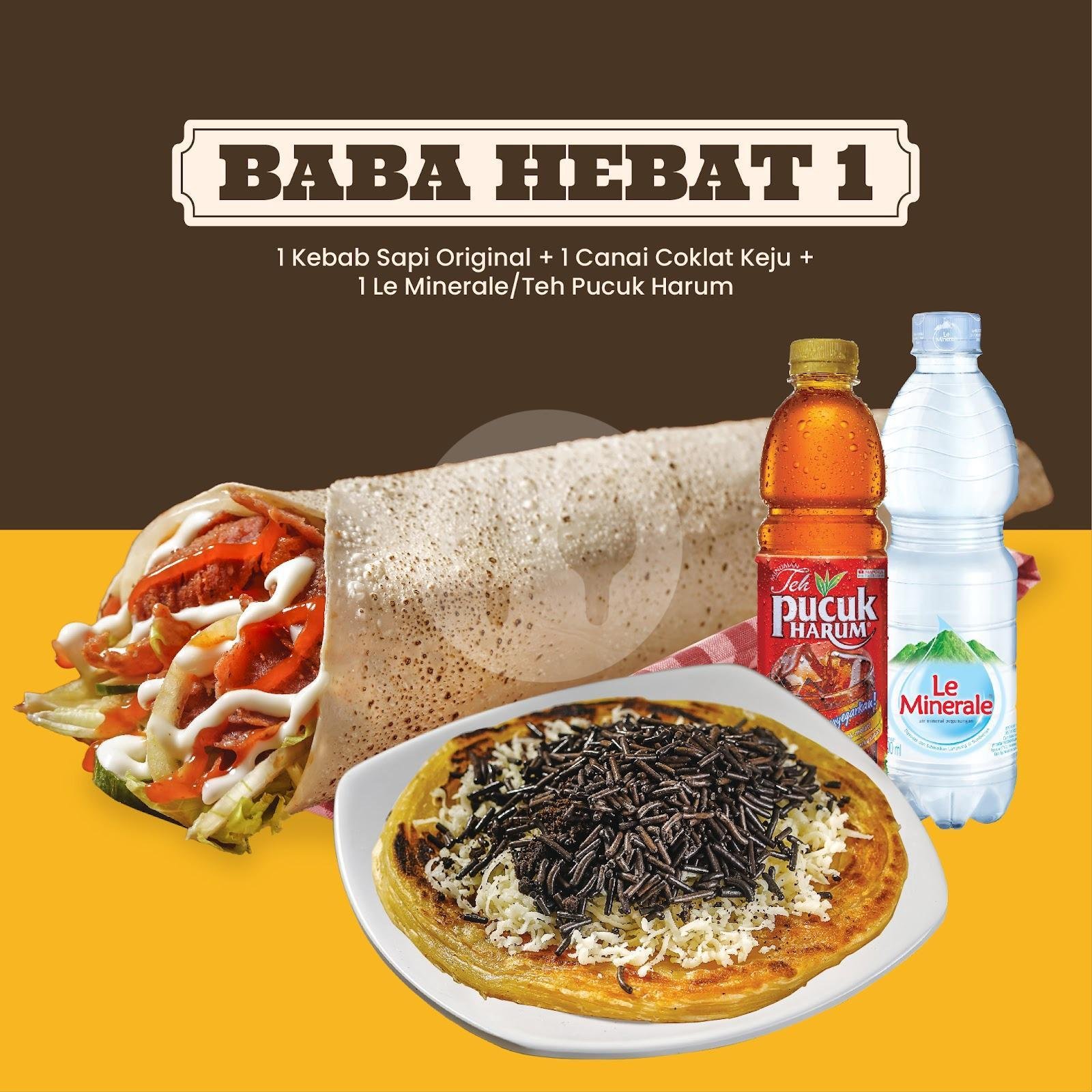 Baba Hemat 1 menu Kebab Turki Baba Rafi, Batu Bulan