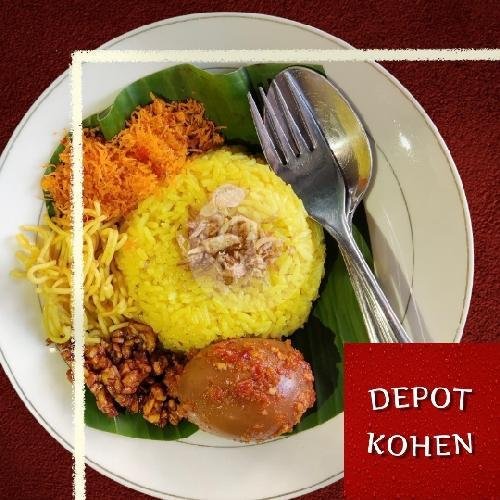 nasi kuning telur menu Depot Kohen, Kebo Iwa Selatan