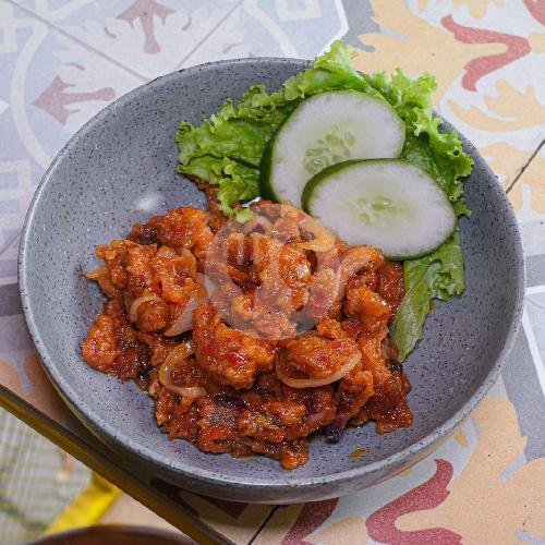 Cumi Asam Manis Tanpa Nasi menu Cumi Doerrr Genteng Biru, Blues Cafe