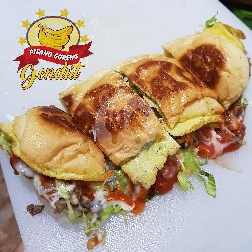 Roti Daging Jack menu Pisang Goreng Gendut, Subak