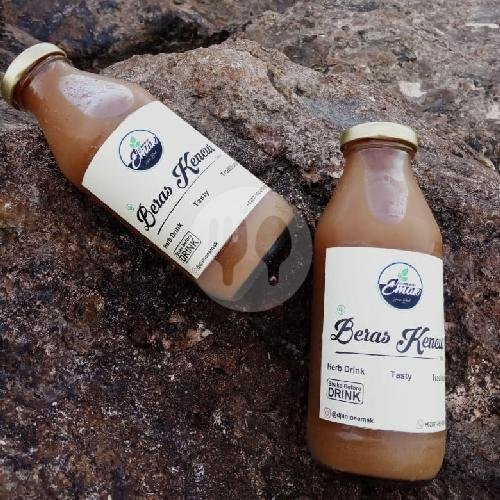 Jamu Beras Kencur, Kemasan Botol Kaca (350ml) menu Jamu Emak (Djamoe Emak), Bukit Tunggal