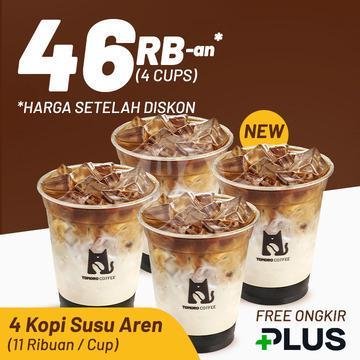 FOURever KOPI SUSU AREN cuma Rp46RB-an menu TOMORO COFFEE, Seminyak