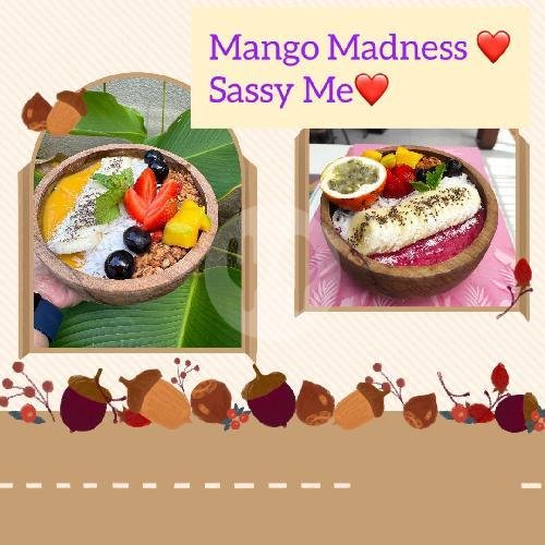 Mango And Sassy Me Free Peanut Butter menu Nomalish Smoothie Bowl, Pecatu
