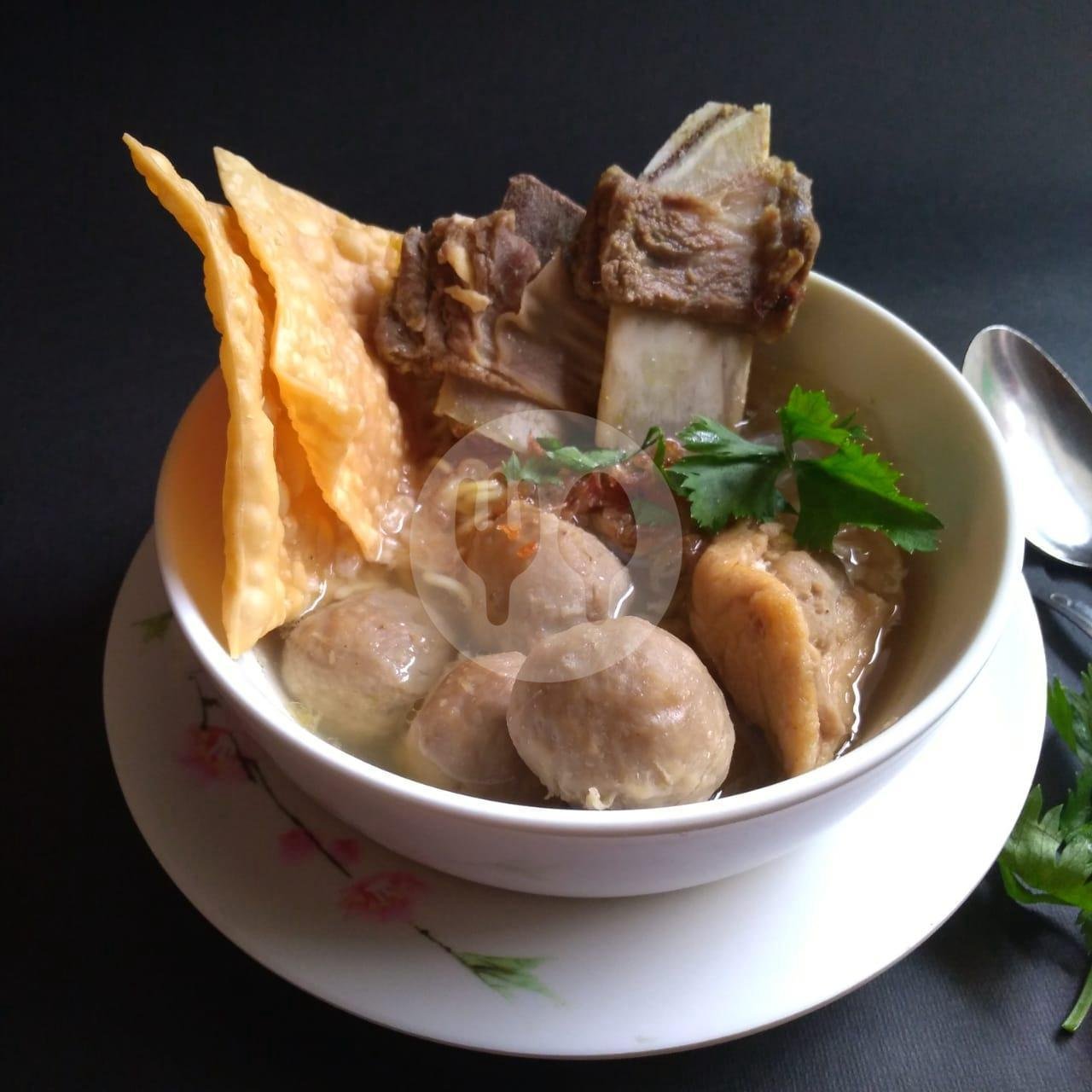 Bakso Bebalung menu Mie Ayam Syafana, Ruko Rembiga