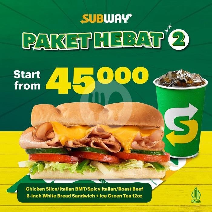 Hebat  2 menu Subway, Renon Bali
