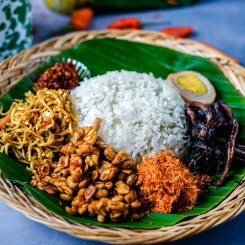 Nasi Jinggo Cumi menu Jinggo Om Gundul, Imam Bonjol