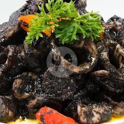 Nasi Uleg Cumi Hitam menu Baby Cumi Omahdee, Denpasar