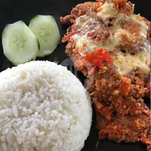 Ayam Geprek Lumer Plus Nasi menu Warung Geprek Lv, Dalung Permai, Badung