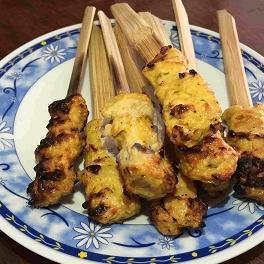 Sate Lilit Ayam menu Warung Mertanadi, Tukad Yeh Aya