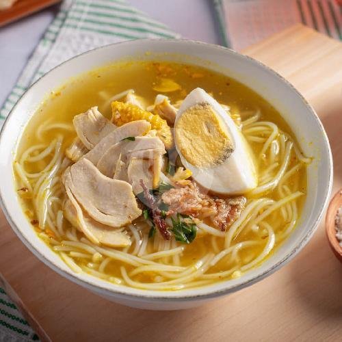 Soto Ayam menu Soto Dobrak Sesetan, Denpasar