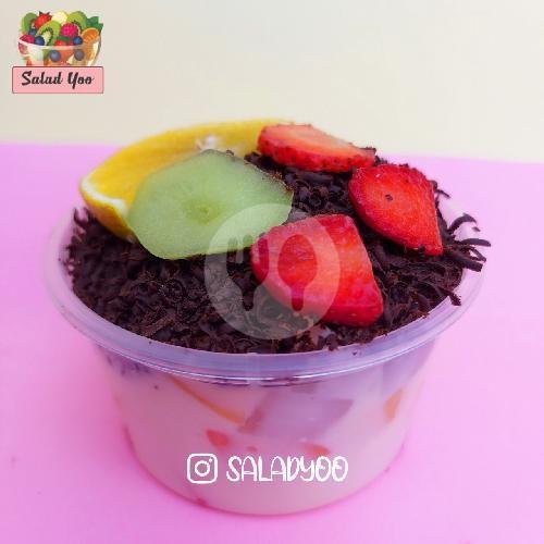 Salad Buah 450 Ml Toping Cokelat menu Salad Yoo, Tukad Badung