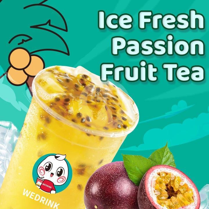 Ice Fresh Passion Fruit Tea menu Wedrink, Pejanggik