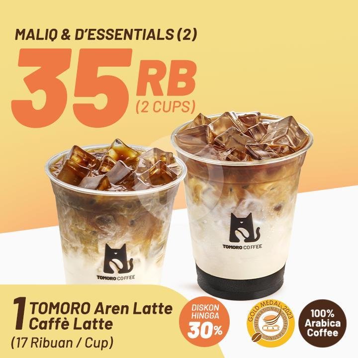 TOMORO Aren Latte x Maliq & D'Essentials menu TOMORO COFFEE, Epicentrum Mataram