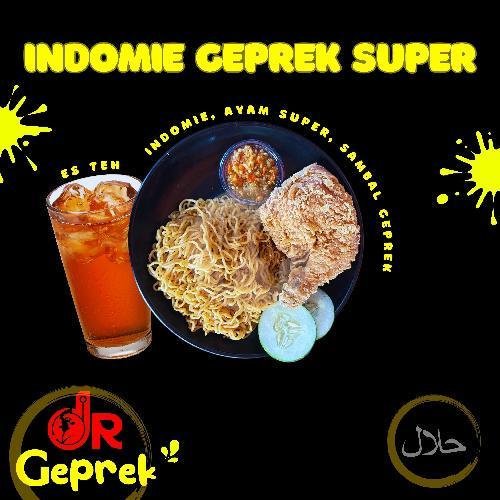 INDOMIE GEPREK SUPER menu Dr Geprek, Jalan Swasembada, No 133