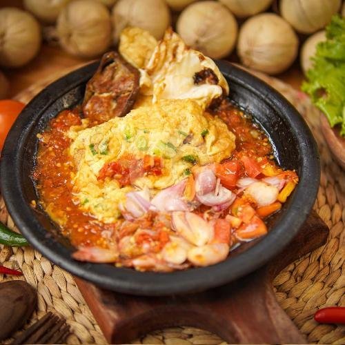 Gami Omelette menu SAMBAL BAKAR SULTAN, Mataram