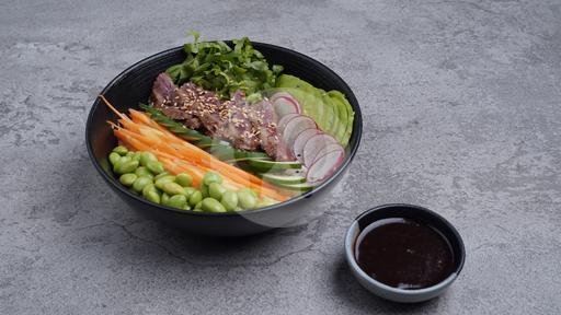 SIRLOIN BEEF POKE BOWL (AD051) menu ADDICTED CAFE, SANDWICH, COFFEE, JUICES, BURGERS, Umalas