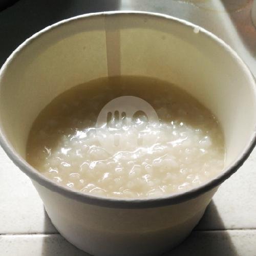 Bubur Putihan Tanpa Bumbu menu Bubur Ayam Cakwe BSB, Denbar Dauh Puri Kelod