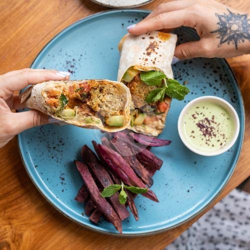 Wrap & Pita Falafel (Vegan) menu Word Hummus Bar, Vegan & Vegetarian, Healthy, Canggu
