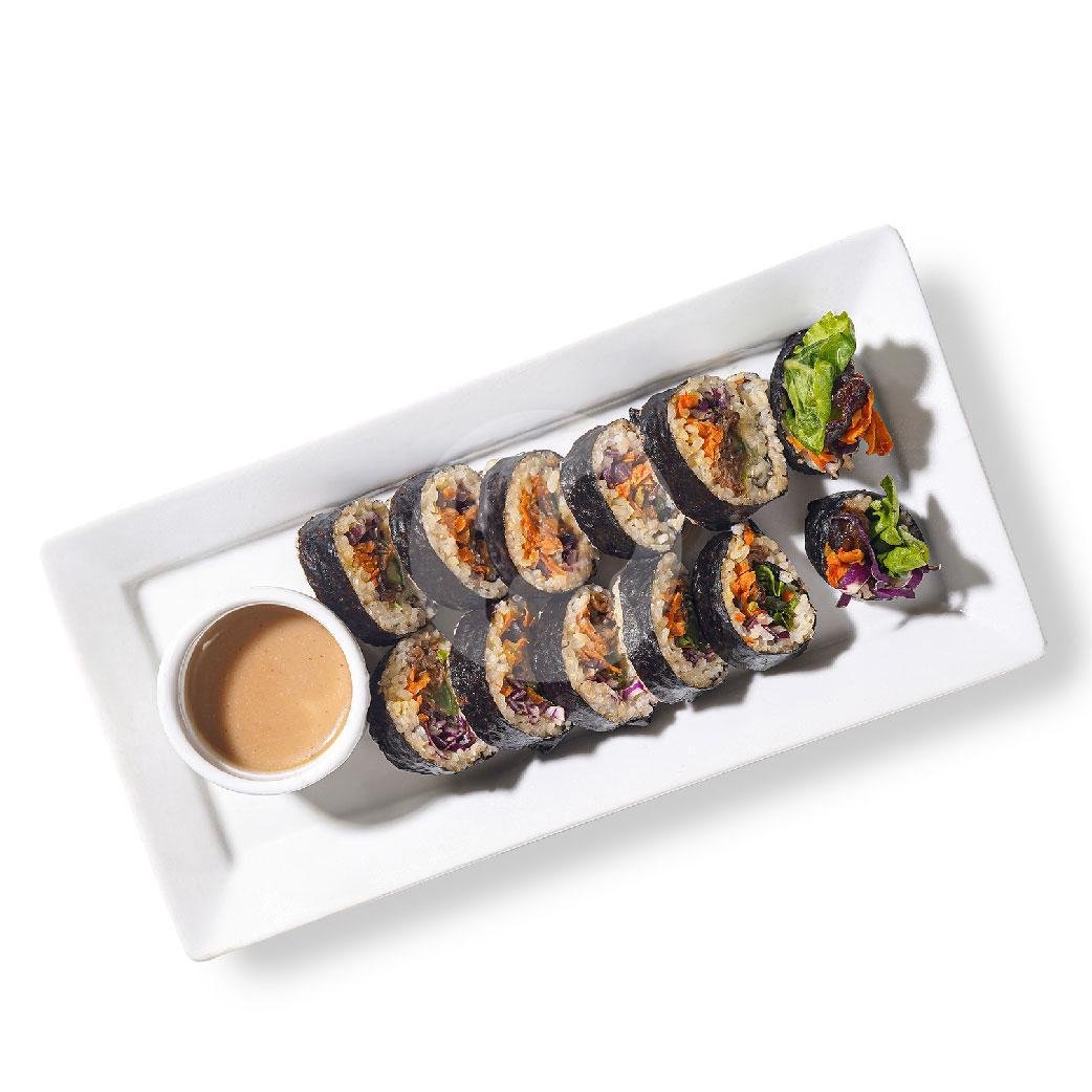 Beef Teriyaki Roll menu BURGREENS - Healthy, Vegan, and Vegetarian, Canggu