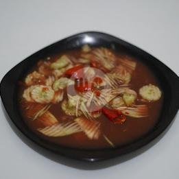 Rujak Kuah Pindang Gula Bali menu Warung Men Kembar, Tukad
