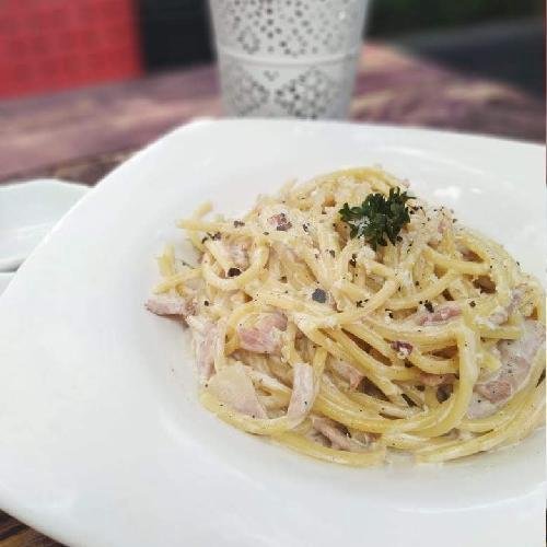 Spagheti Carbonara menu Warung Canteen Canggu, Semat Raya