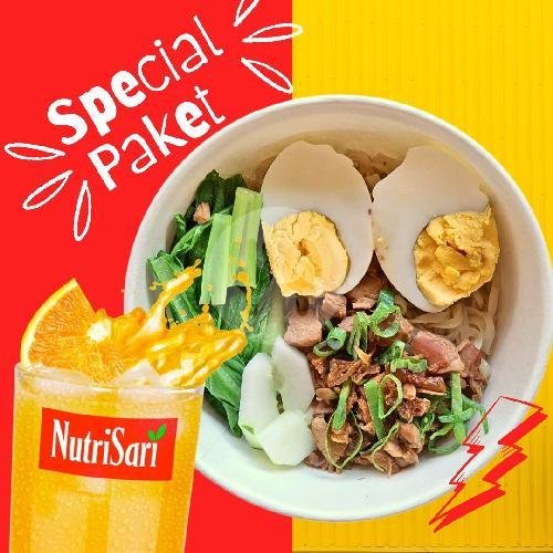 Mie Telur (Free Nutri Jeruk) menu Bakso Idolaku, Denpasar
