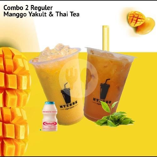Combo 2  Reguler (Manggo Yakult Dan Thai Tea) menu Nyesss, Denpasar