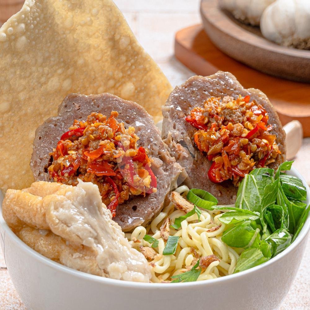 Paket Bakso Mercon menu BAKSO KEMBAR
