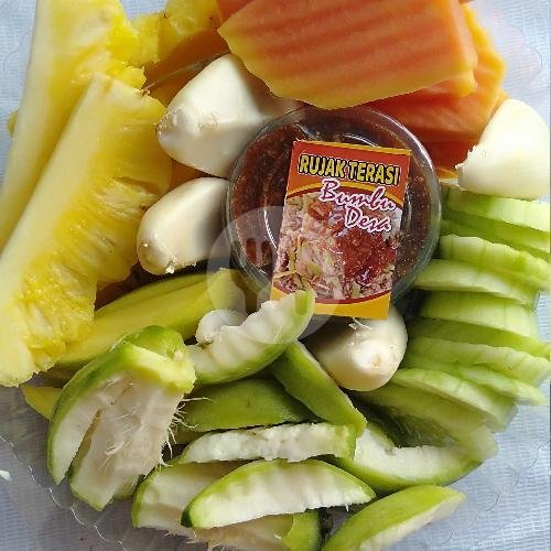 Rujak Potong Porsi Jumbo Sambel Terasi menu Rujak Bumbu Desa, Selaparang