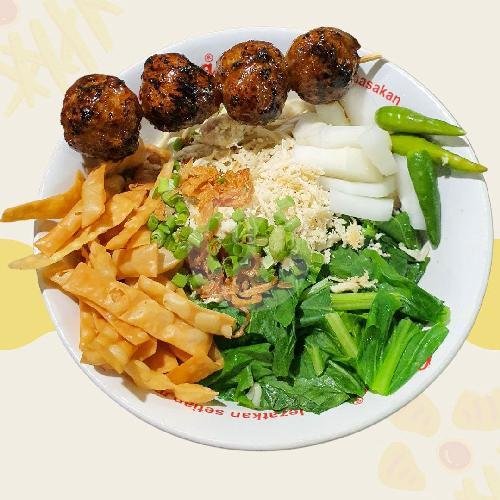 Mie Pangsit Bakso Bakar menu Mie Pangsit Ayam Malang Mbak Indi, Denpasar