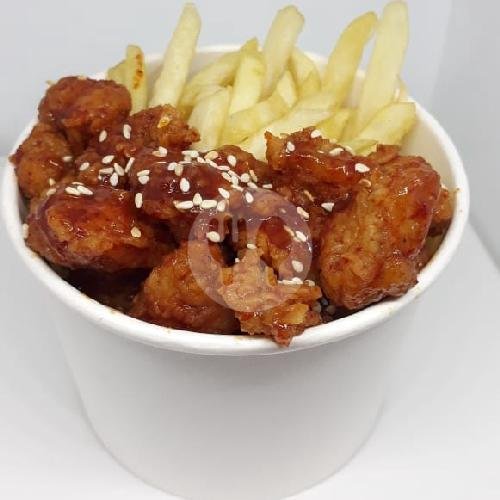 Bites Fries menu Macrome Hanna Chicken, Tibung Sari