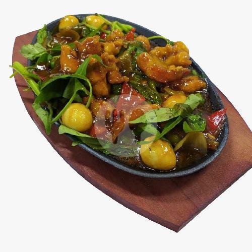 Kangkung Hot Plate Polos menu Chinese Food King Wa