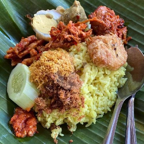 Nasi Kuning Lengkap menu Nasi Olah ABAH HASAN